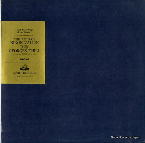 VALLIN, NINON, AND GEORGES THILL the arts of ninon vallin and georges thill GR-2160