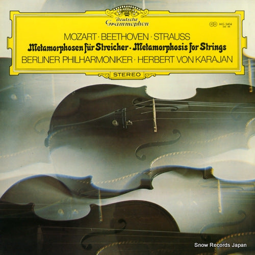 KARAJAN, HERBERT VON mozart, beethoven, strauss; metamorphosis for strings MG2404