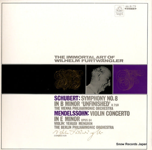 FURTWANGLER, WILHELM schubert; symphony no.8 in b minor 'unfinished' AA-8173