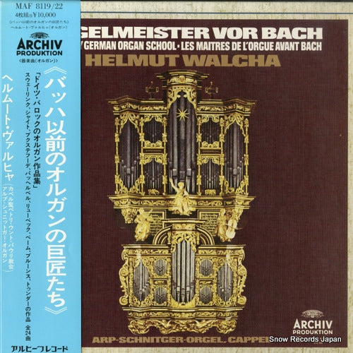 WALCHA, HELMUT orgelmeister vor bach MAF8119