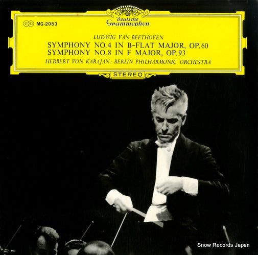 KARAJAN, HERBERT VON beethoven; symphony no.4 & 8 SMG-2053