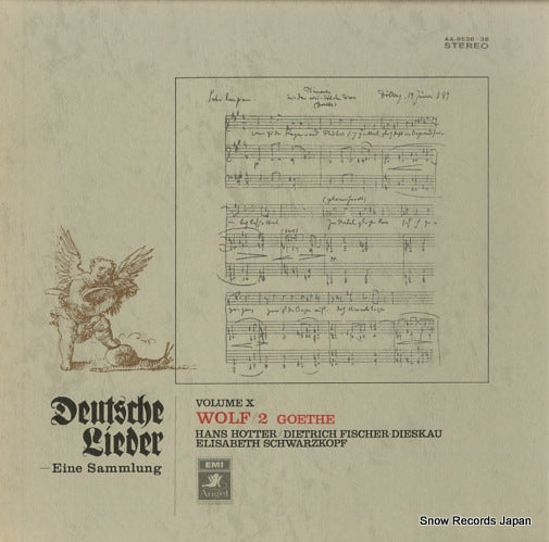 HOTTER, HANS deutsche lieder/eine sammlung/wolf/2 goethe AA-9536