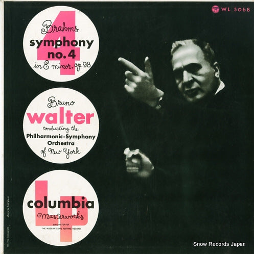 WALTER, BRUNO brahms; symphony no.4 WL5068