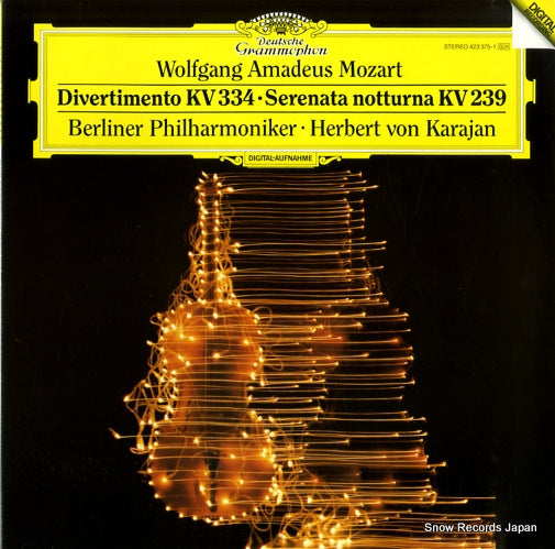 KARAJAN, HERBERT VON mozart; divertimento kv334 423375-1