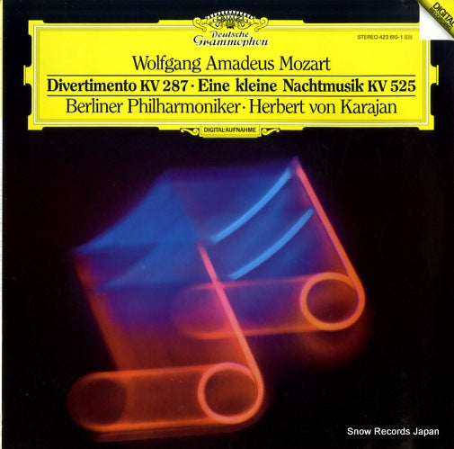 KARAJAN, HERBERT VON mozart; divertimento kv287 423610-1