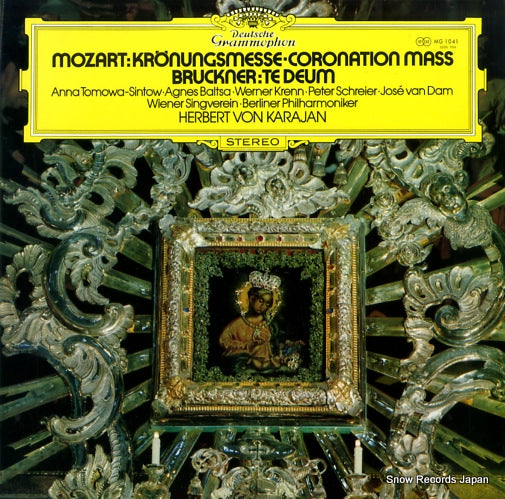 KARAJAN, HERBERT VON mozart; kronungsmesse-cironation mass MG1041