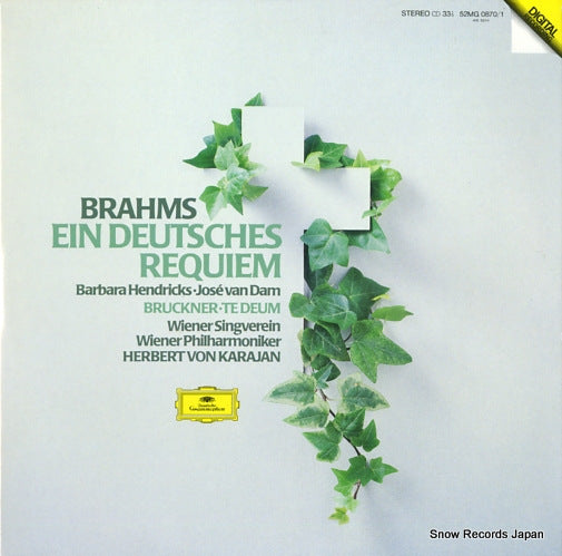 KARAJAN, HERBERT VON brahms; ein deutsches requiem 52MG0870