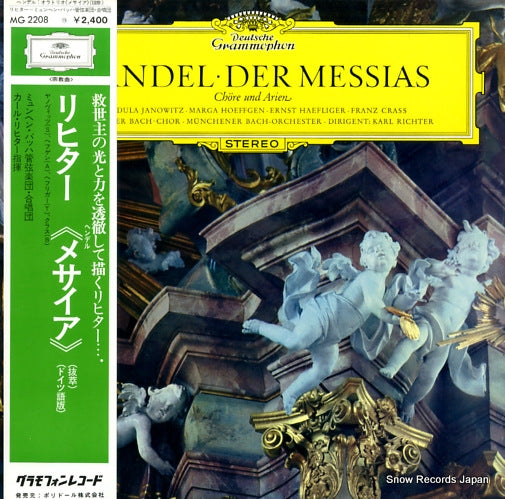 RICHTER, KARL handel; der messias chore und arien MG2208