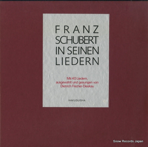FISCHER-DIESKAU, DIETRICH schubert; in seinen liedern MIH6101
