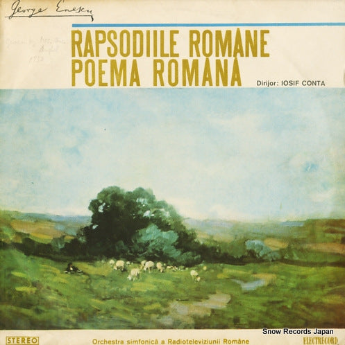 CONTA, IOSIF enescu; rapsodiile romane/poema romana ST-ECE0817