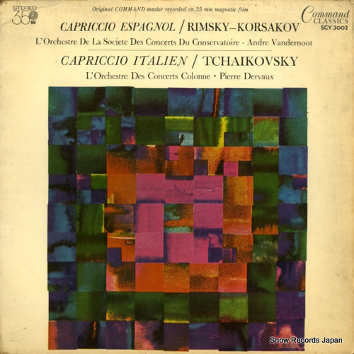 VANDERNOOT, ANDRE / PIERRE DERVAUX rimsky-korsakov; capriccio espagnol / tchaikovsky; capriccio italien SCY3002