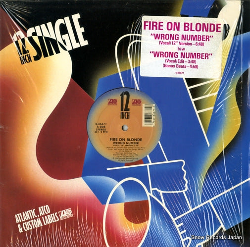 FIRE ON BLONDE worng number 0-86671