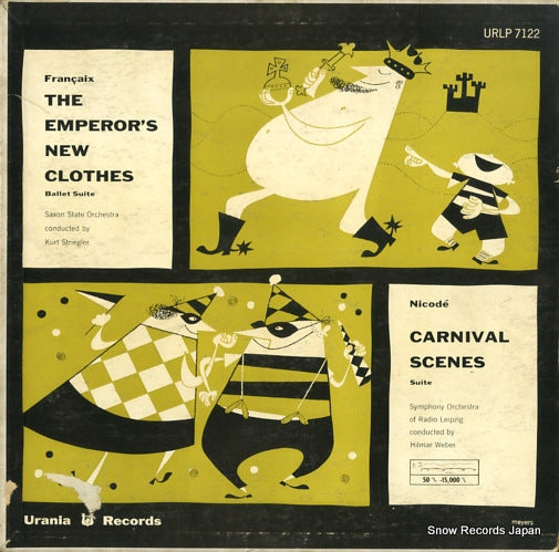 STRIEGLER, KURT francaix; the emperor's new clothes URLP7122