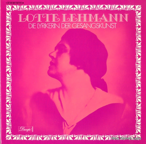 LEHMANN, LOTTE die lyrikerin der gesangskunst 1C147-29116