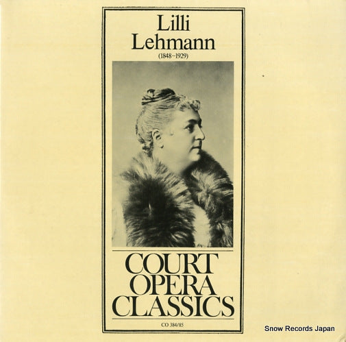 LEHMANN, LILLI lilli lehmann CO384