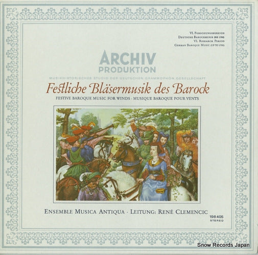 CLEMENCIC, RENE festliche blasermusik des barock 198405