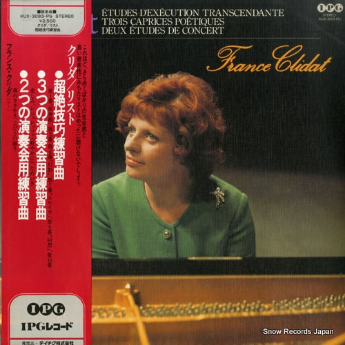 CLIDAT, FRANCE liszt; etudes d'execution transcendante etc. KUX-3093-PG