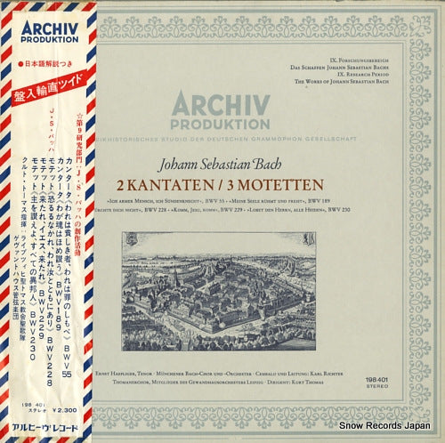 RICHTER, KARL bach; 2 kantaten /3 motetten 198401