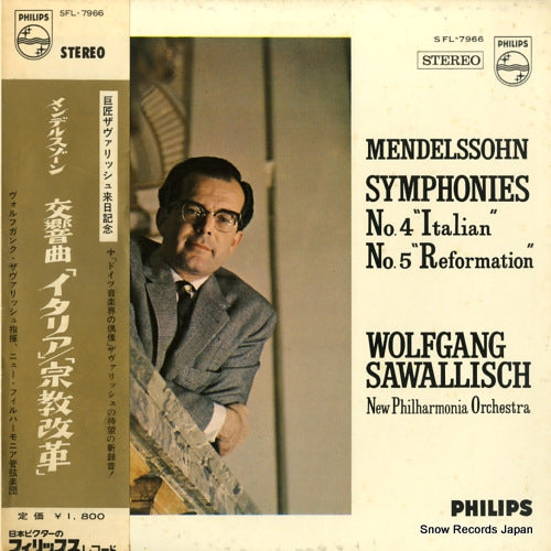 SAWALLISCH, WOLFGANG mendelssohn; symphonies no.4 "italian & 5 "reformation" SFL-7966