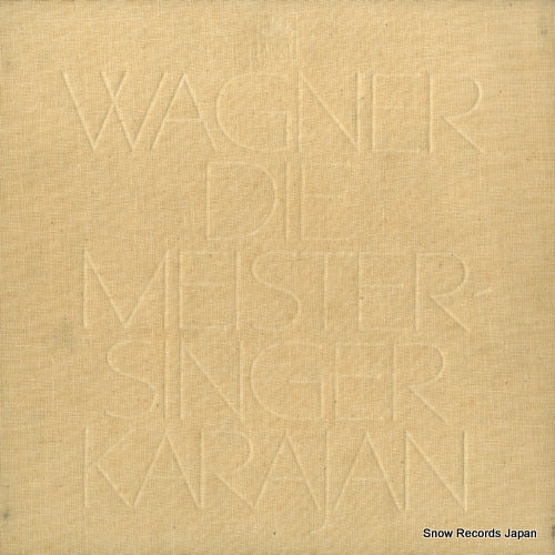 KARAJAN, HERBERT VON wagner; die meistersinger SEL-3776