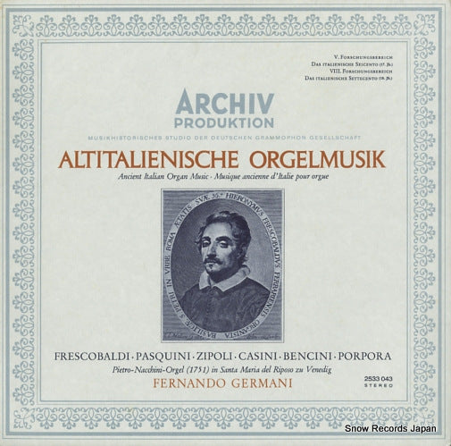 GERMANI, FERNANDO altitalienische orgelmusik 2533043