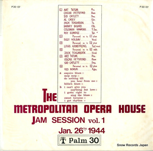 V/A the metropolitan opera house jam session vol.1 P30:07