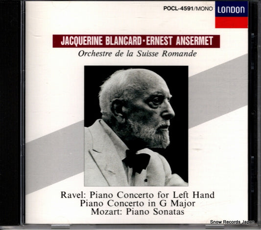 ANSERMET, ERNEST ravel; piano concerto for left hand POCL-4591