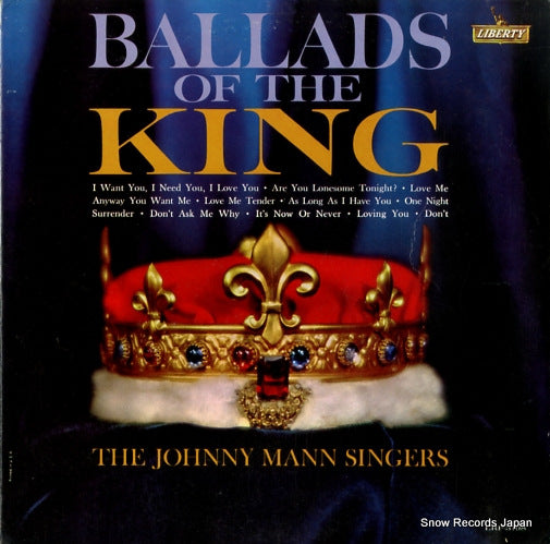 MANN, JOHNNY, SINGERS, THE ballads of the king LRP3198