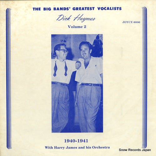 HAYMES, DICK the big bands greatest vocalists dick haymes volume 2 JOYCE6006