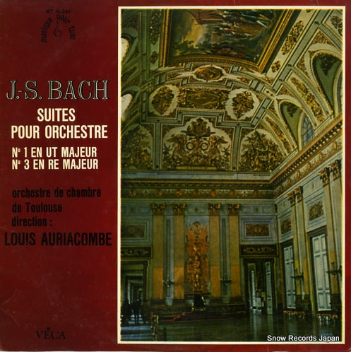 AURIACOMBE, LOUIS bach; suites pour orchestre no.1/no.3 MT10.244