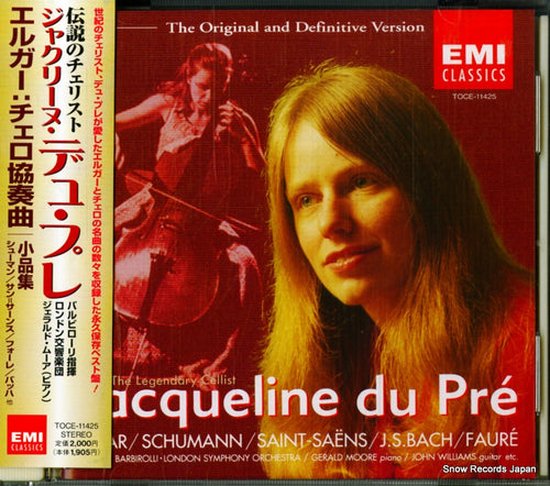DU PRE, JACQUELINE elgar; cello concerto & famous cello pieces TOCE11425