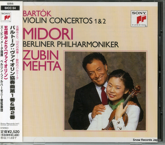 MIDORI, GOSHIMA bartok; violin concertos 1&2 SICC64