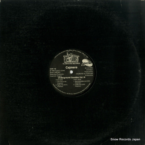 CAJMERE underground goodies vol.iii CHR119