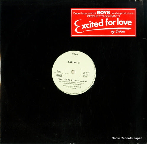 SABINA M. excited for love ZYX6008