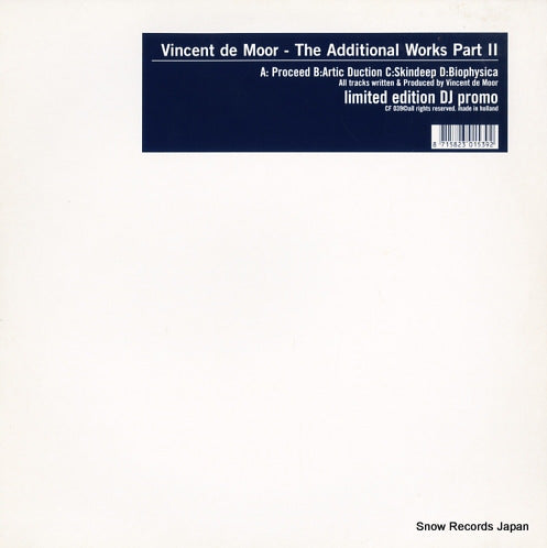 VINCENT DE MOOR the additional works pert2 CF039