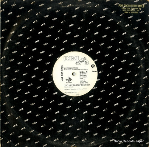 ZORROS, KEITH too hot to stop the rock PD-11936