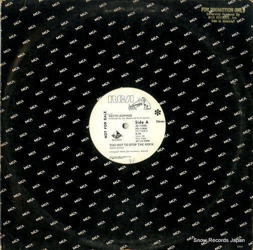 ZORROS, KEITH too hot to stop the rock PD-11936
