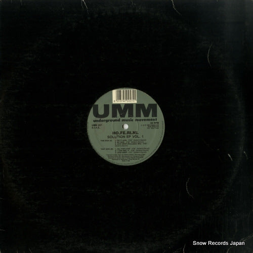 NO.FE.RI.NI. solution ep vol.1 UMM057