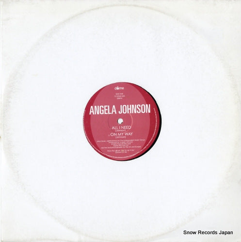 JOHNSON, ANGELA all i need 12DOME202