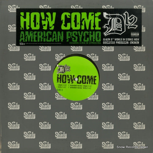 D12 how come / american psycho INTR-11166-1