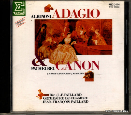PAILLARD, JEAN-FRANCOIS albinoni; adagio / pachelbel; canon RECD-101
