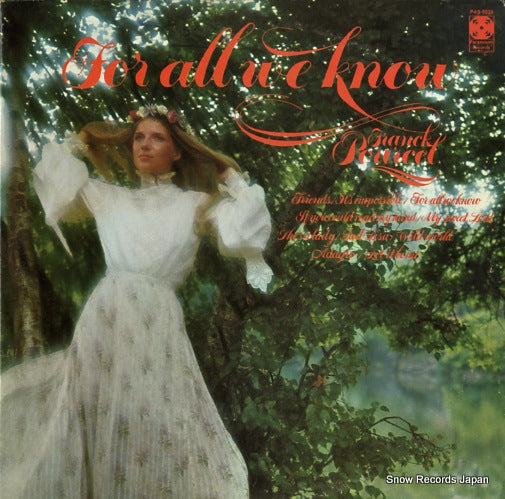 POURCEL, FRANCK for all we know PAS5035