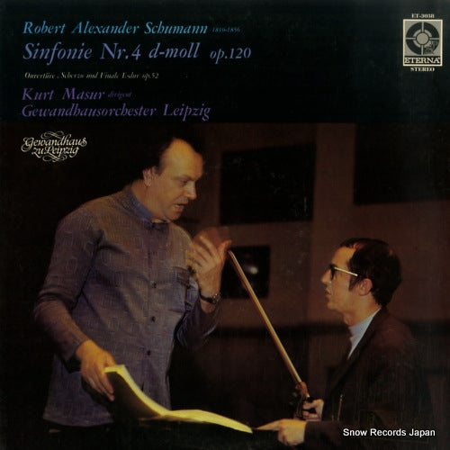 MASUR, KURT schumann; sinfonie nr.4 d-moll op.120 ET-3038