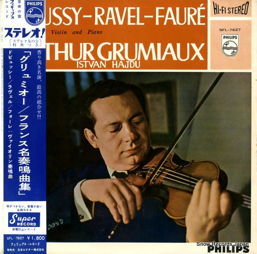 GRUMIAUX, ARTHUR sonatas for violin and piano SFL-7627