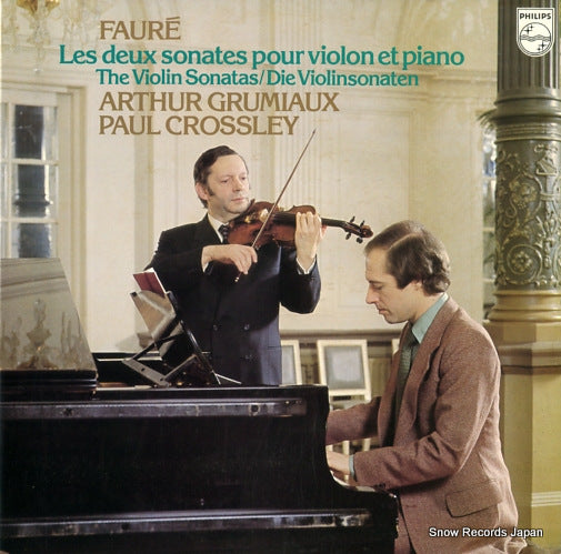 GRUMIAUX, ARTHUR faure; the violin sonatas X-7943
