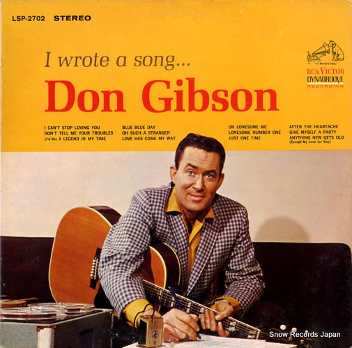 GIBSON, DON i wrote a song... LSP-2702