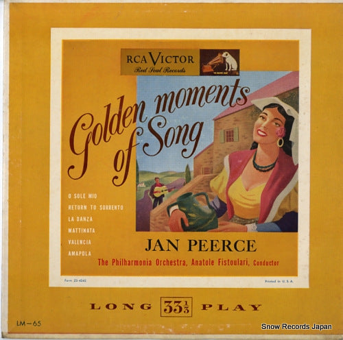PEERCE, JAN golden moments of song LM-65