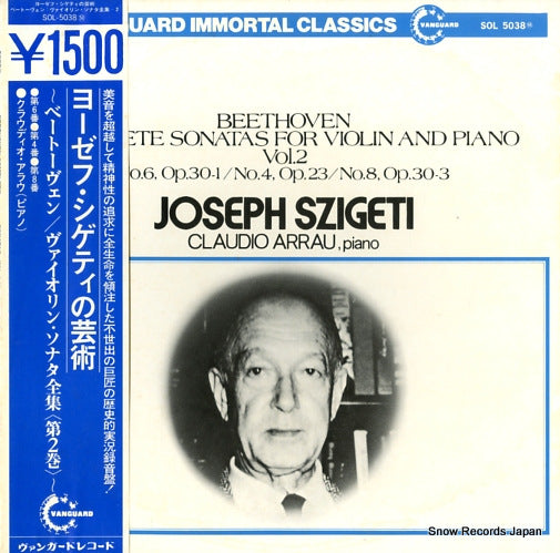 SZIGETI, JOSEPH beethoven; complete sonatas for violin and piano vol.2 SOL5038