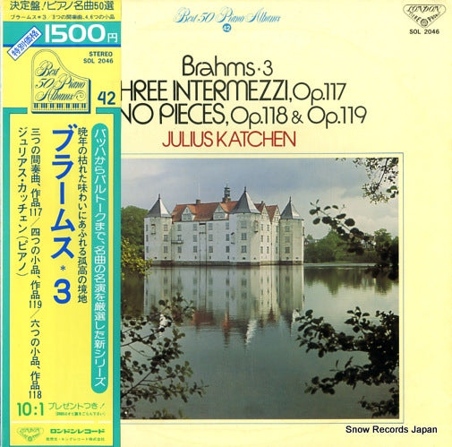 KATCHEN, JULIUS brahms; 3 SOL2046