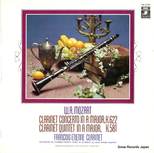 ETIENNE, FRANCOIS mozart; clarinet concerto/quintet AB-8089